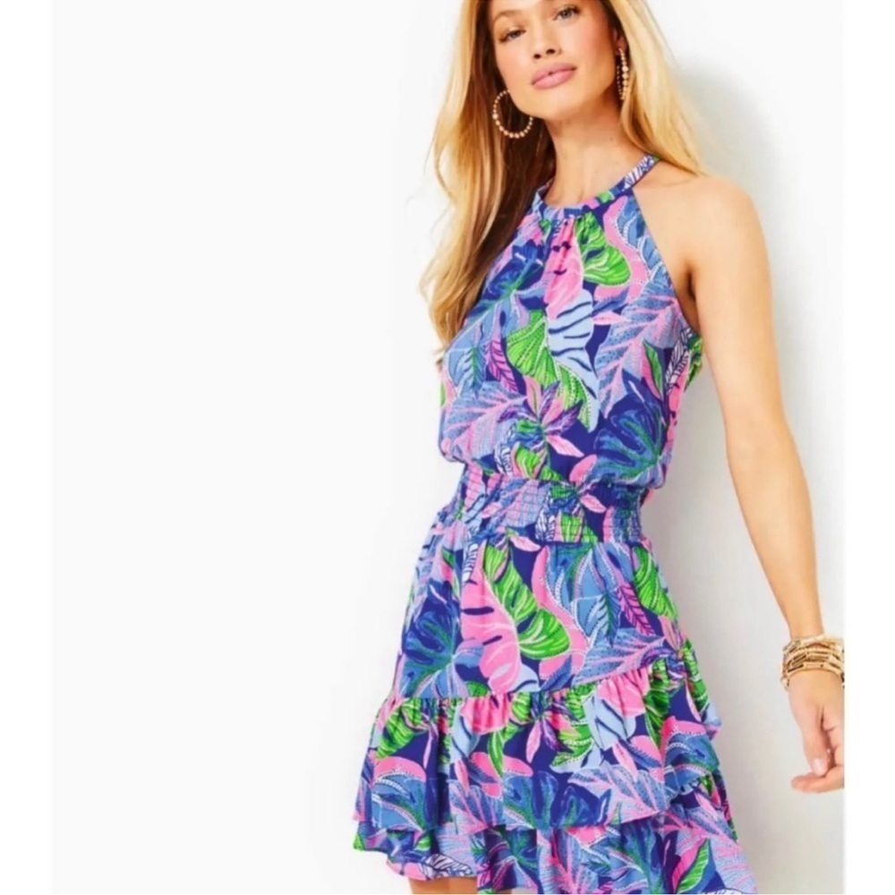Lilly Pulitzer Floral Pamelyn Lileeze Dress
Blue Grotto Beleaf in Yourself
NWOT